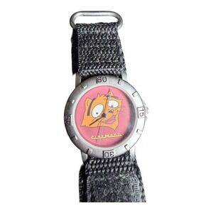 Vintage Cinemark Watch Front Row Joe Black Nylon hook & loop Strap